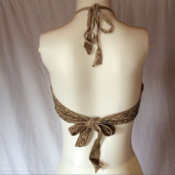 VTG Embroidered Indian halter top bra w/ vest set - Picture 4 of 8